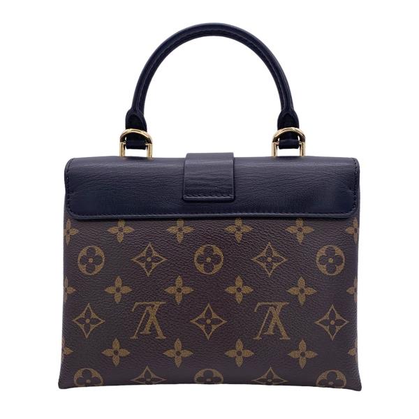 Louis Vuitton Rocky BB Monogram Brown Black Smooth Leather Shoulder Bag PVC