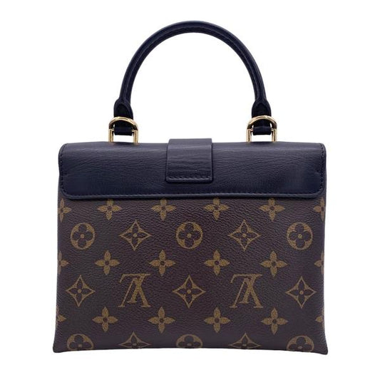Louis Vuitton Rocky BB Monogram Brown Black Smooth Leather Shoulder Bag PVC