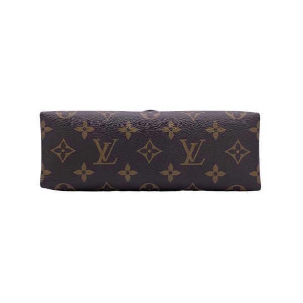 Louis Vuitton Rocky BB Monogram Brown Black Smooth Leather Shoulder Bag PVC