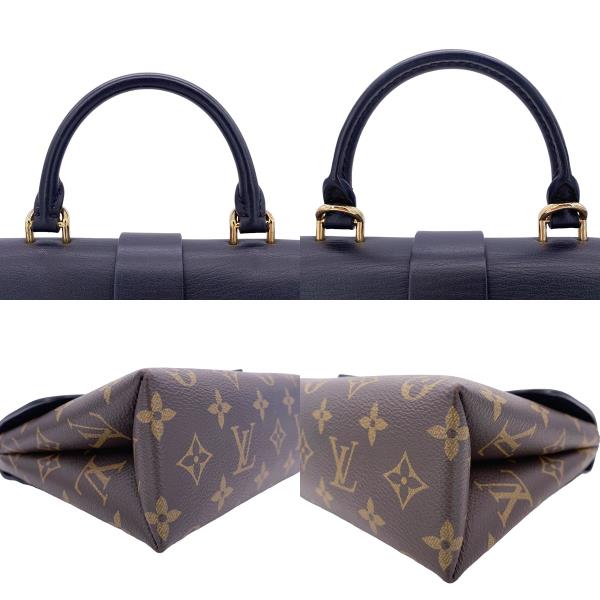 Louis Vuitton Rocky BB Monogram Brown Black Smooth Leather Shoulder Bag PVC