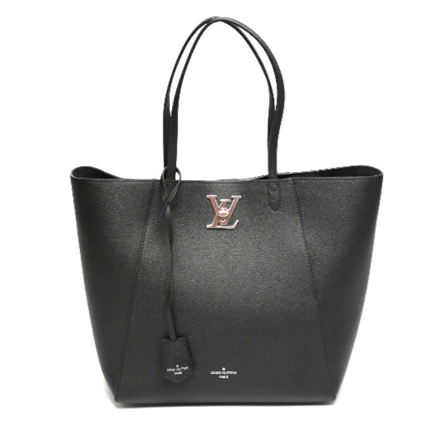 Louis Vuitton Calf Leather LockMe Tote Noir Black
