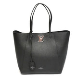 Louis Vuitton Calf Leather LockMe Tote Noir Black