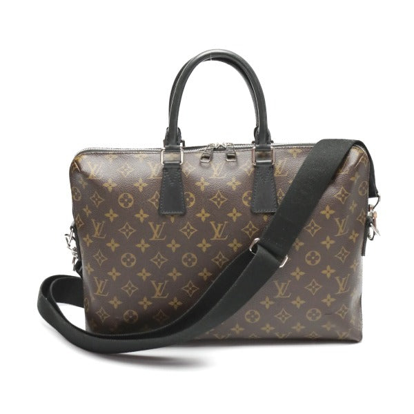 Louis Vuitton Porte Document Jour Monogram Macassar Crossbody
