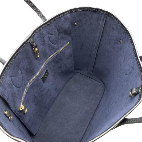 Louis Vuitton Neverfull MM  Monogram Implant with Pouch Tote Bag