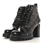 Louis Vuitton Patent Calfskin Monogram Star Trail Ankle Boots Black