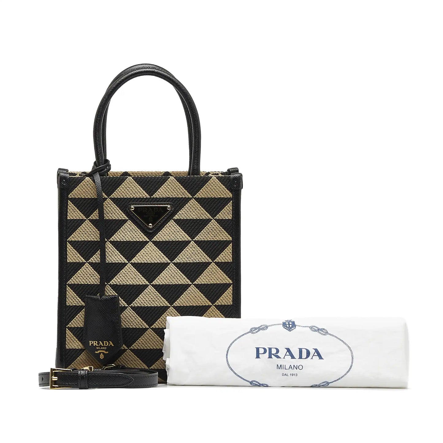Prada Mini Symbols Triangolo Satchel