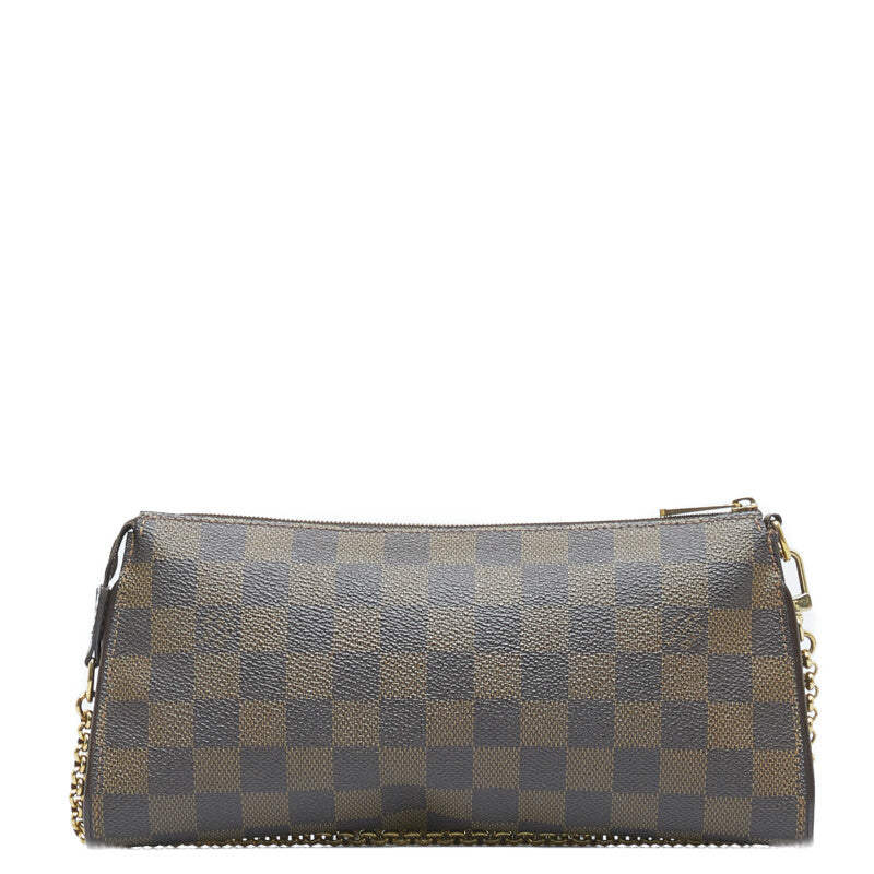 Louis Vuitton Damier Chain Handbag Shoulder Brown PVC Leather