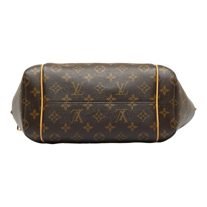 Louis Vuitton Monogram PM Handbag Shoulder Brown PVC Leather