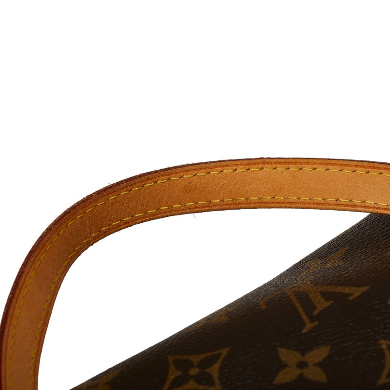 Louis Vuitton Monogram PM Handbag Shoulder Brown PVC Leather