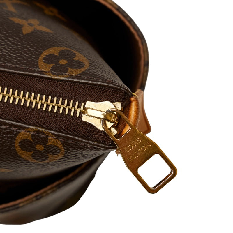 Louis Vuitton Monogram PM Handbag Shoulder Brown PVC Leather