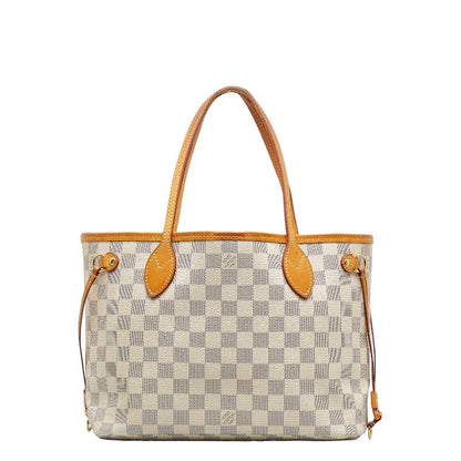 Louis Vuitton Damier Azur PM Tote Bag Shoulder White PVC Leather