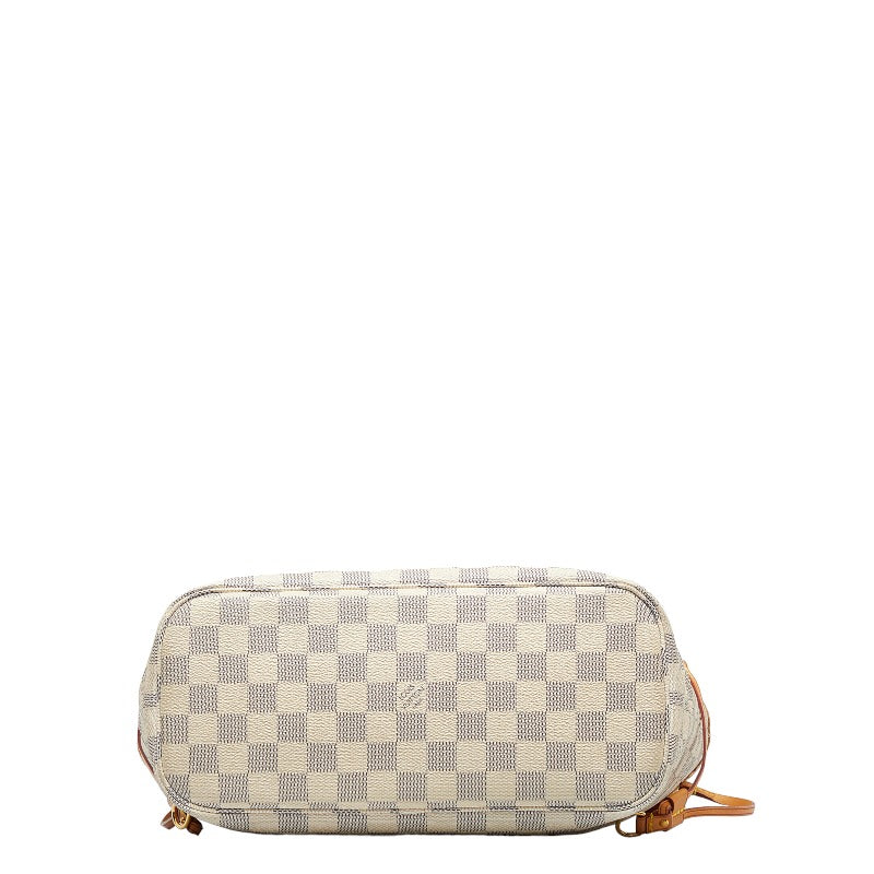 Louis Vuitton Damier Azur PM Tote Bag Shoulder White PVC Leather