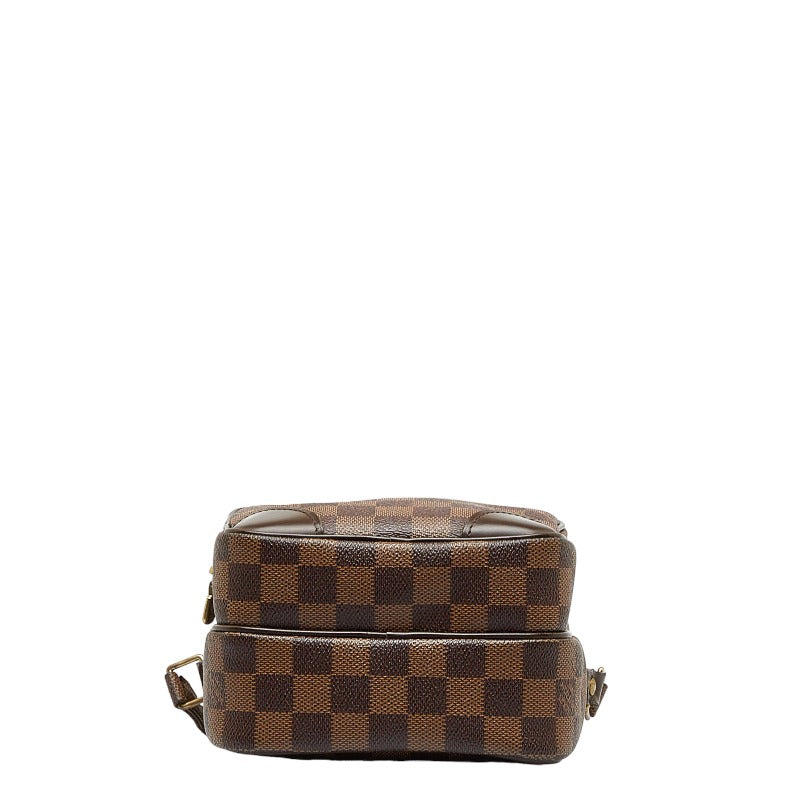 Louis Vuitton Damier Amazon Crossbody Shoulder Bag Ebene Brown PVC Leather