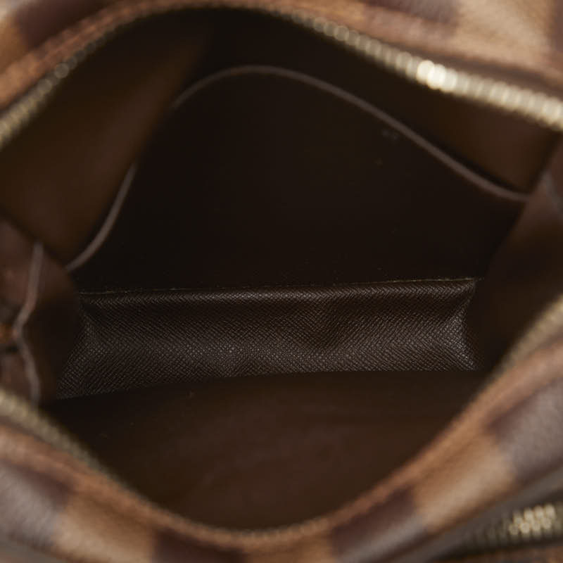 Louis Vuitton Damier Amazon Crossbody Shoulder Bag Ebene Brown PVC Leather