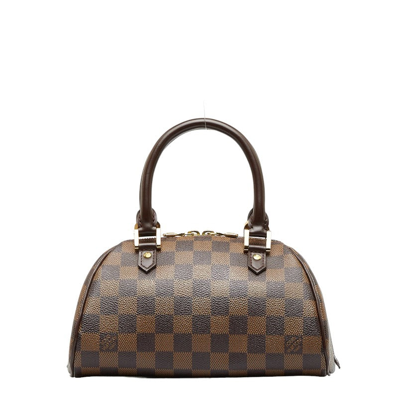 Louis Vuitton Damier Rivera Mini Handbag Ebene Brown PVC Leather