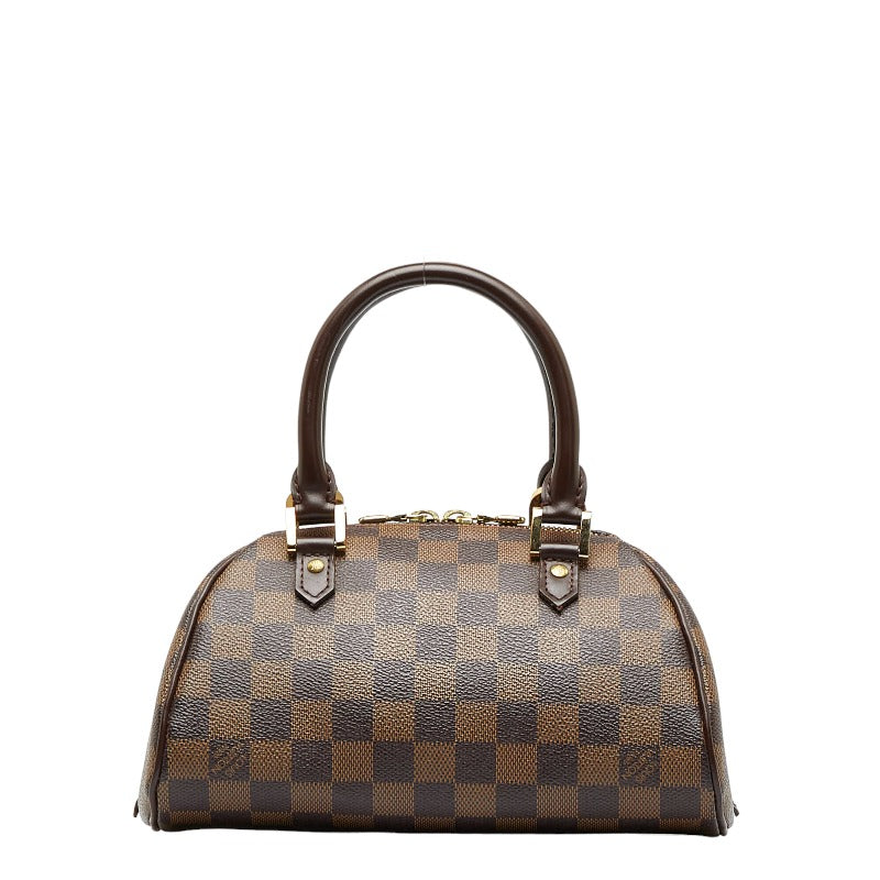 Louis Vuitton Damier Rivera Mini Handbag Ebene Brown PVC Leather