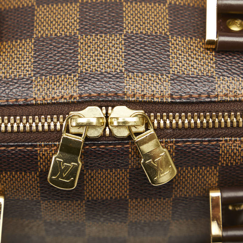 Louis Vuitton Damier Rivera Mini Handbag Ebene Brown PVC Leather