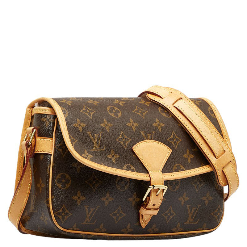 Louis Vuitton Monogram Sologne Shoulder Bag Brown PVC Leather