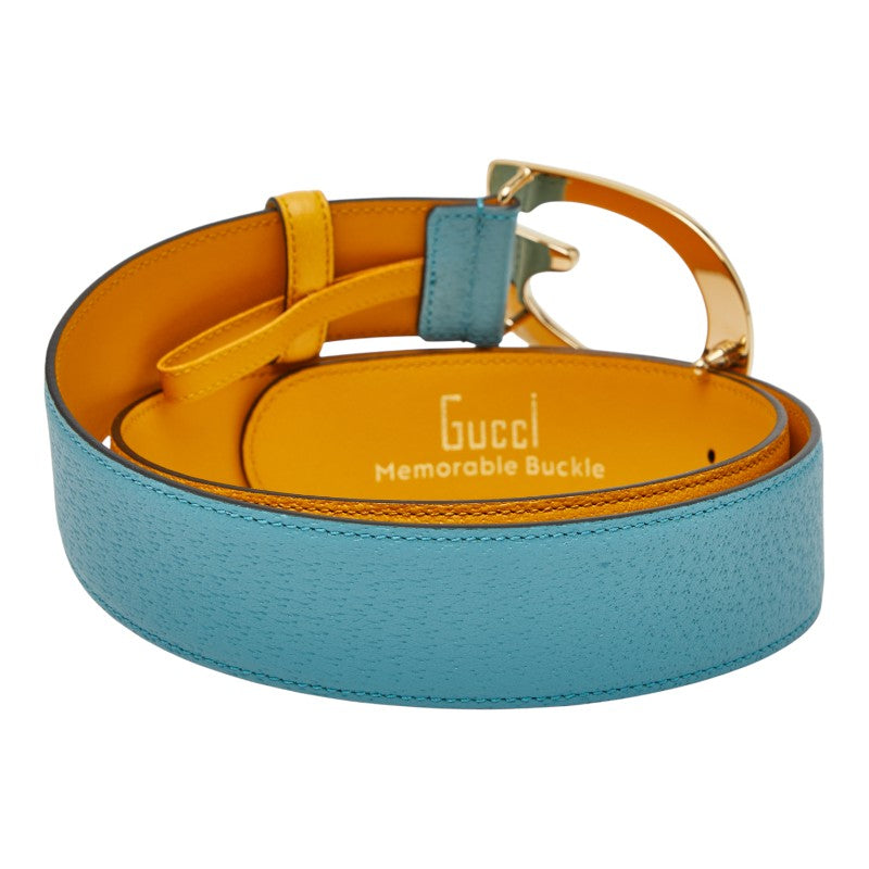 Gucci G Buckle Leather Belt