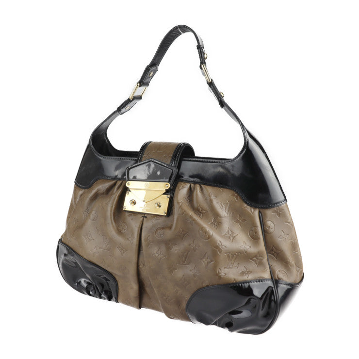 Louis Vuitton Bolly Shoulder Bag Monogram Embossed Leather