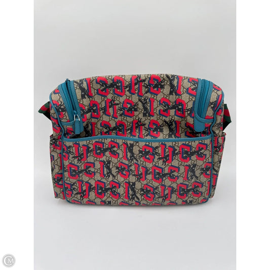 Diaper Bag Luxury Designer By Gucci, Size: Large