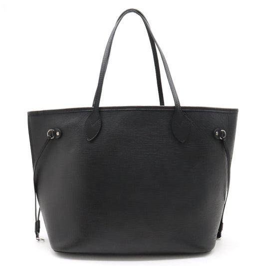 Louis Vuitton Epi Neverfull MM Tote Bag Leather Noir Black