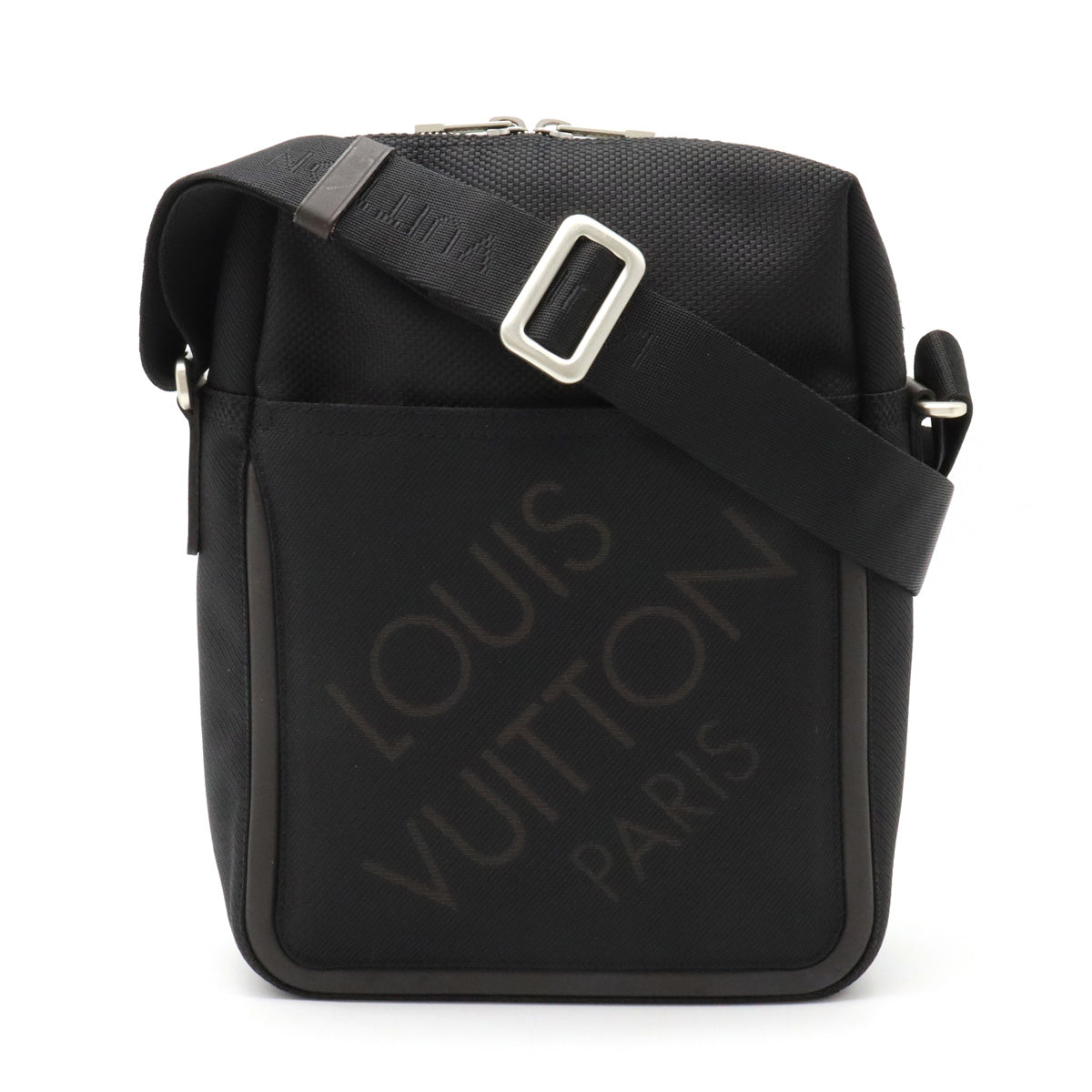 Louis Vuitton Damier jean Citadine Shoulder Bag Noir Black