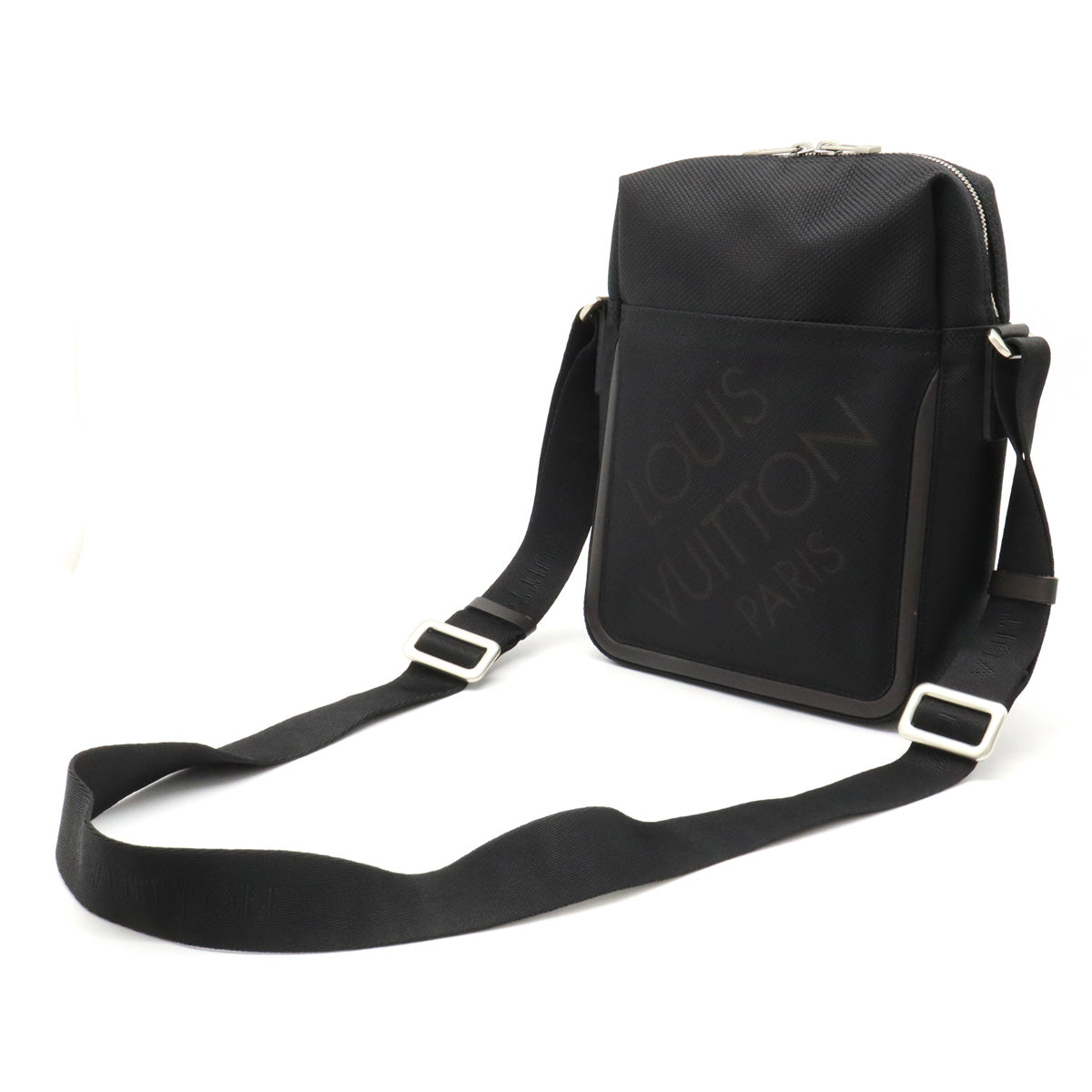 Louis Vuitton Damier jean Citadine Shoulder Bag Noir Black