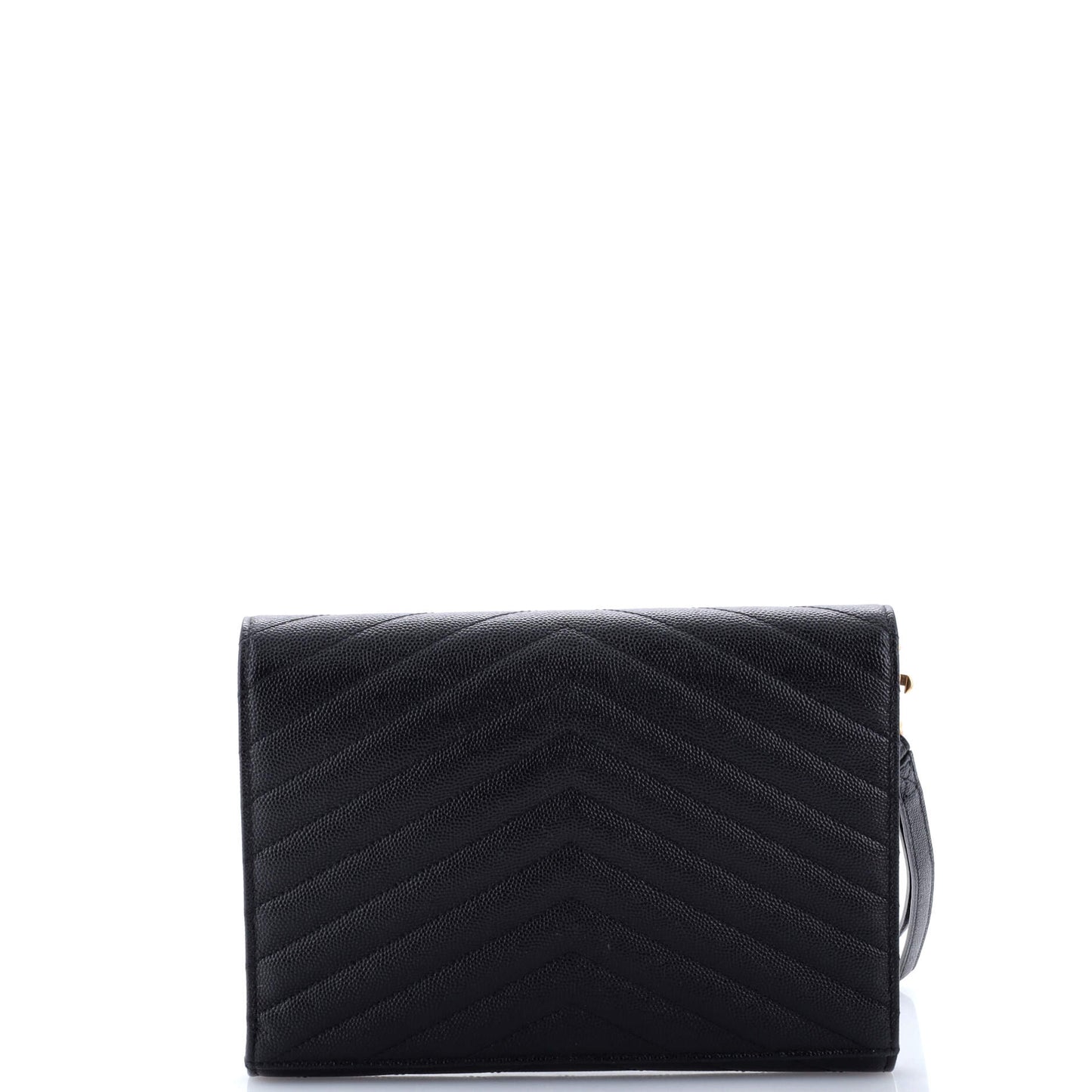 Classic Monogram Envelope Wristlet Clutch Matelasse Chevron Leather