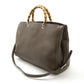 Gucci Leather Bamboo Shopper 2way Bag 323658
