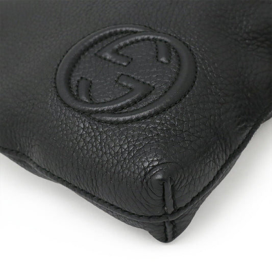 Gucci Soho Interlocking G Logo Leather Shoulder Bag