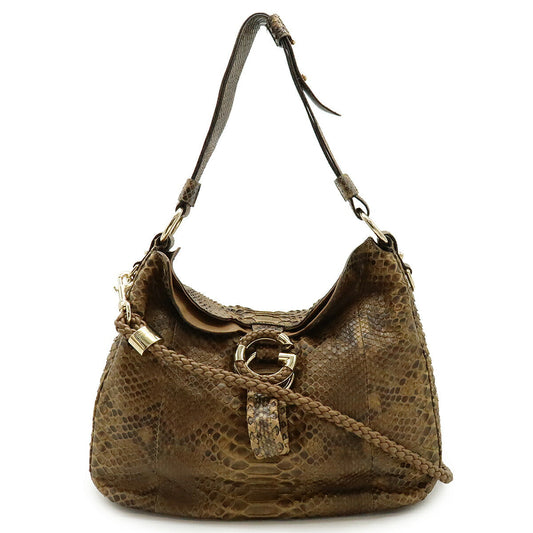 Gucci G Wave Python 2way Bag