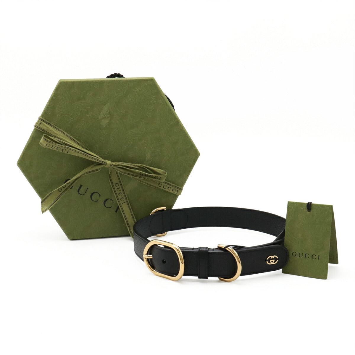 Gucci Large Pet Collar Leather Pet Collar
