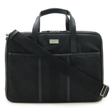 Gucci Logo Plate Nylon Canvas 2way Briefcase