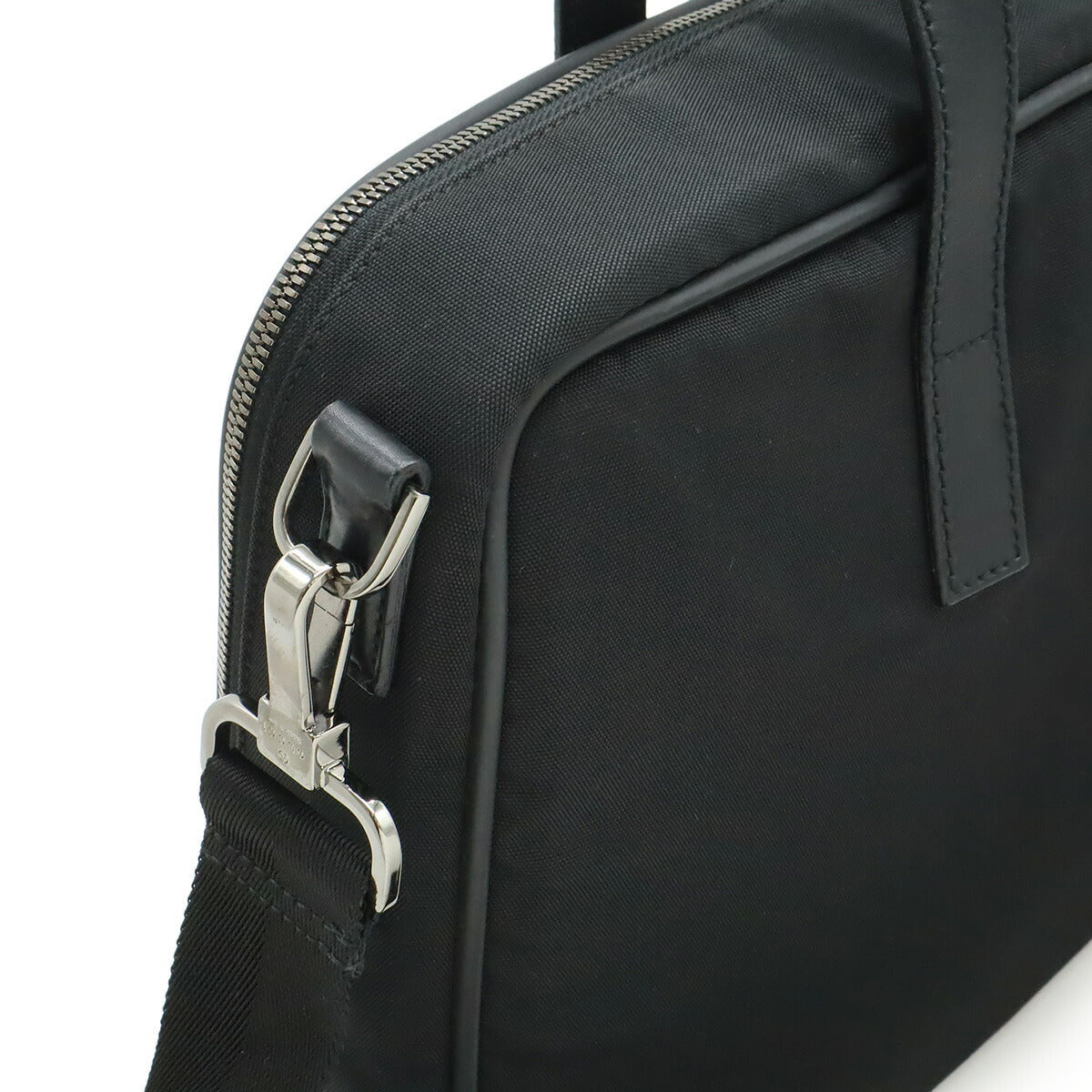 Gucci Logo Plate Nylon Canvas 2way Briefcase