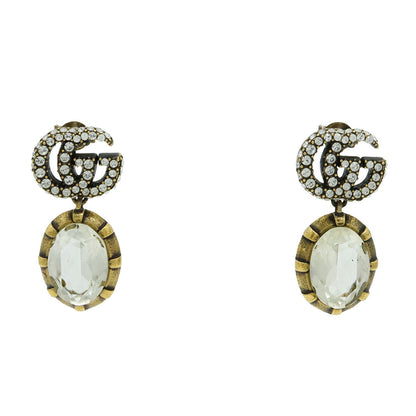 Gucci Double G Crystal Earrings