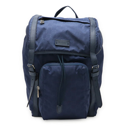 Gucci GG Nylon Leather Backpack