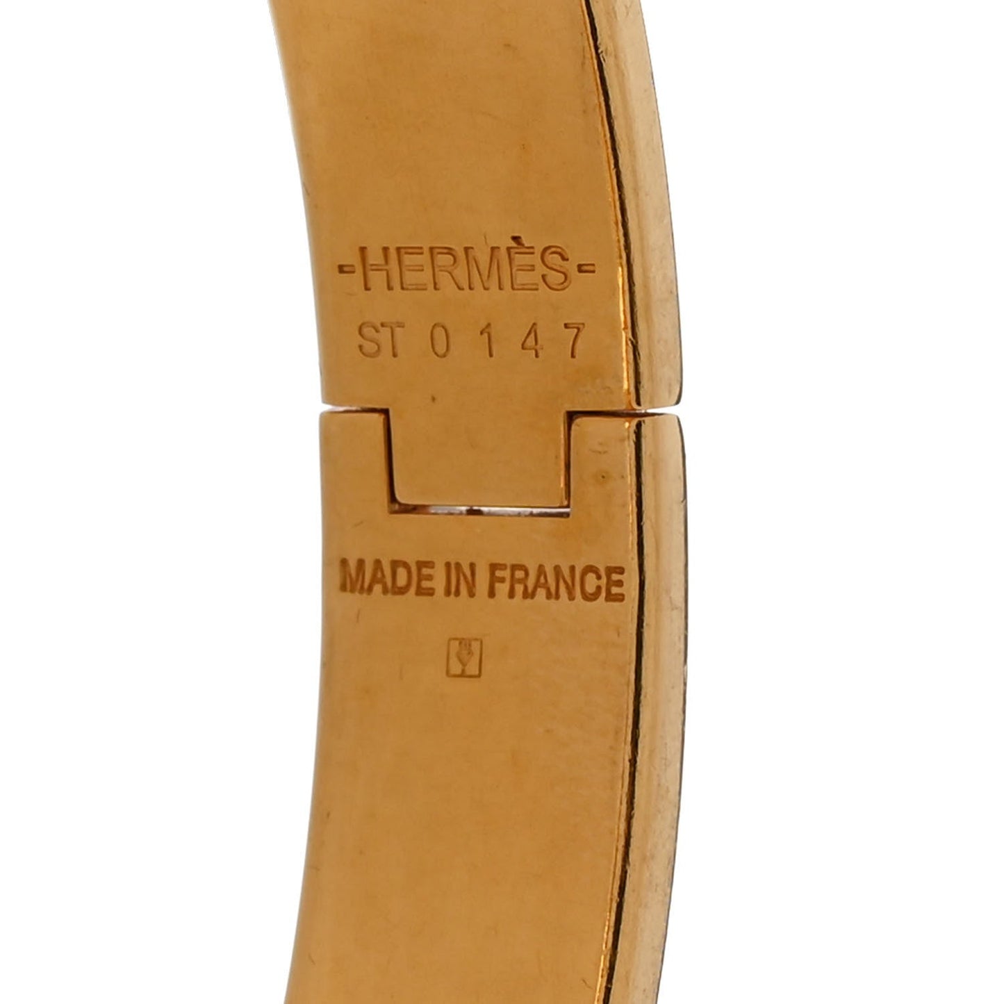 Amelia Enamel Narrow Clic Clac H Bracelet PM White