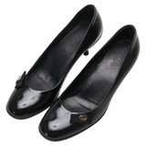 Gucci Ribbon Interlocking G Patent Leather Pumps