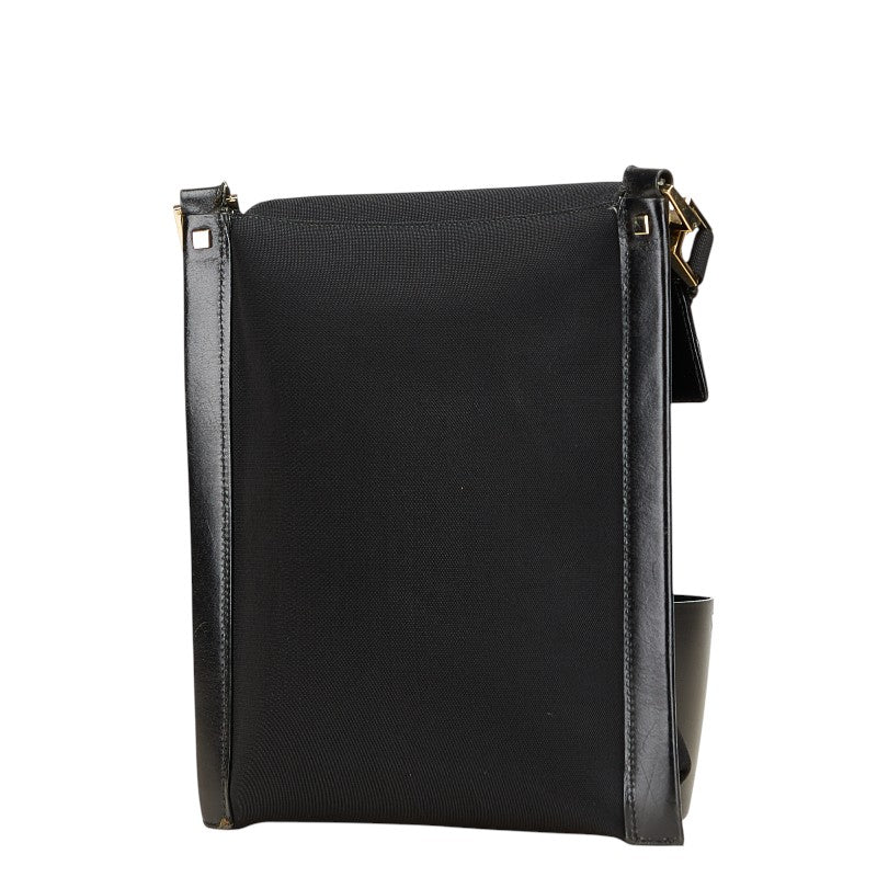 Gucci Shoulder Bag Leather Nylon Canvas