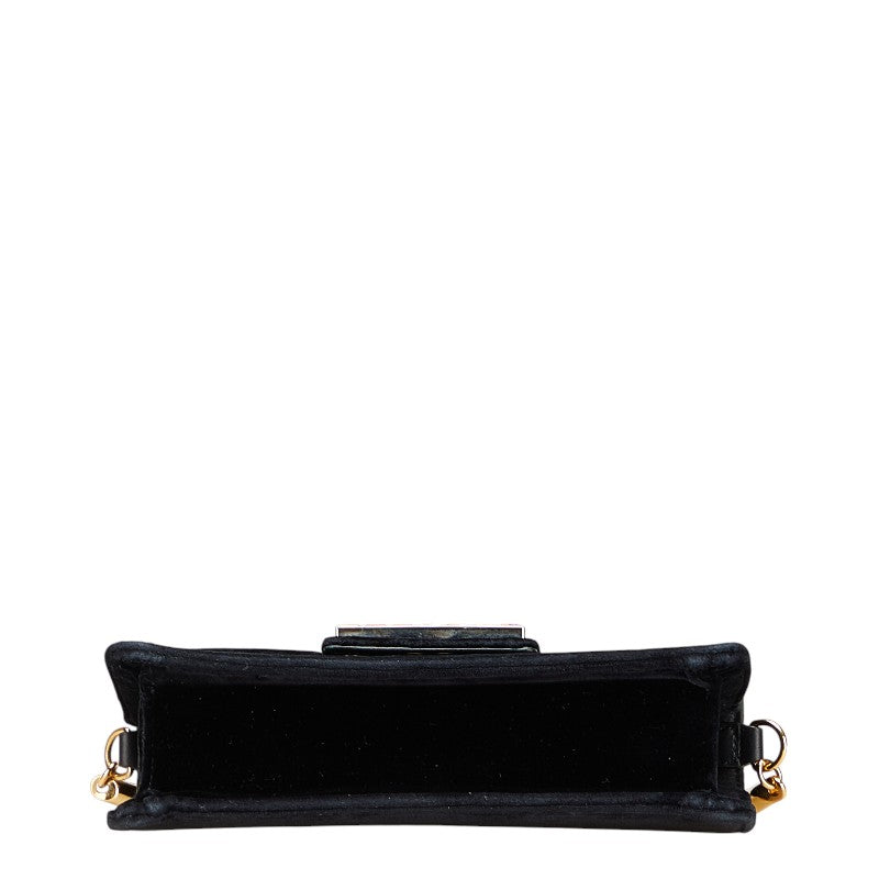 Gucci G Square Velour Shoulder Bag