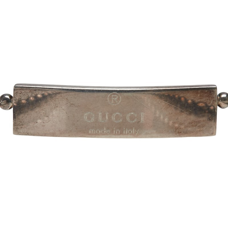 Gucci Logo Plate SV925 Necklace
