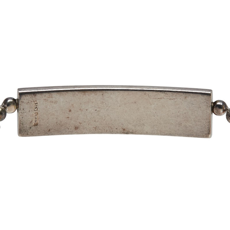 Gucci Logo Plate SV925 Necklace