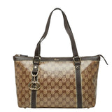 Gucci Abbey GG Crystal PVC Tote Bag
