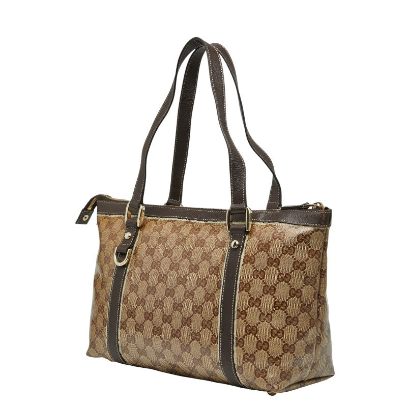 Gucci Abbey GG Crystal PVC Tote Bag