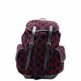 Gucci GG Wool Wool Leather Backpack