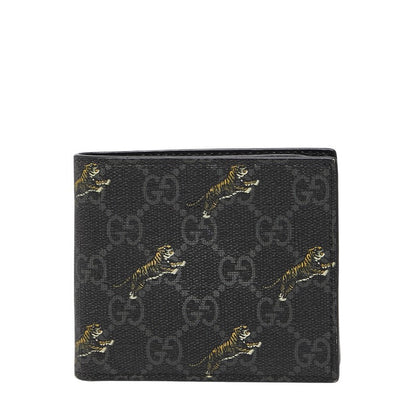 Gucci GG Supreme Tiger PVC Leather Wallet