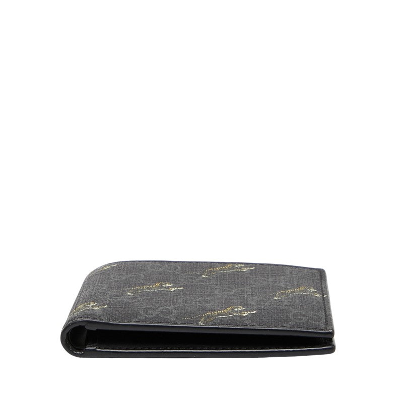 Gucci GG Supreme Tiger PVC Leather Wallet