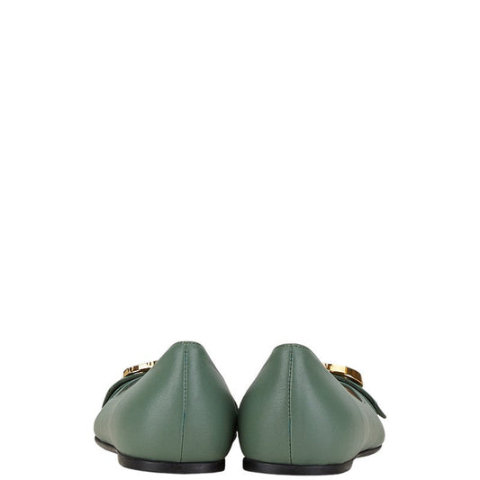 Gucci GG Marmont Leather Flat Shoes