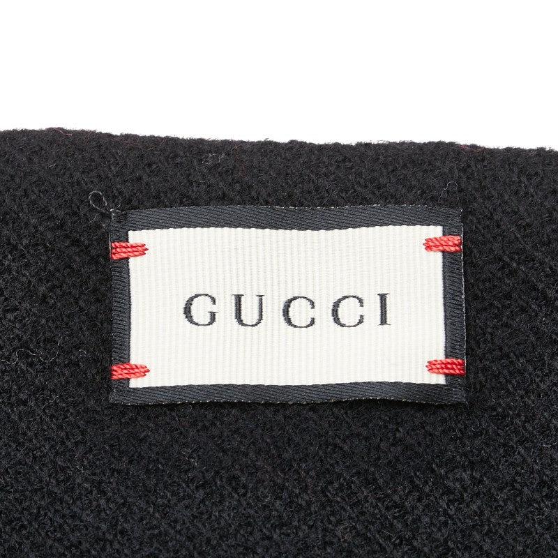 Gucci Logo Reversible Wool Scarf